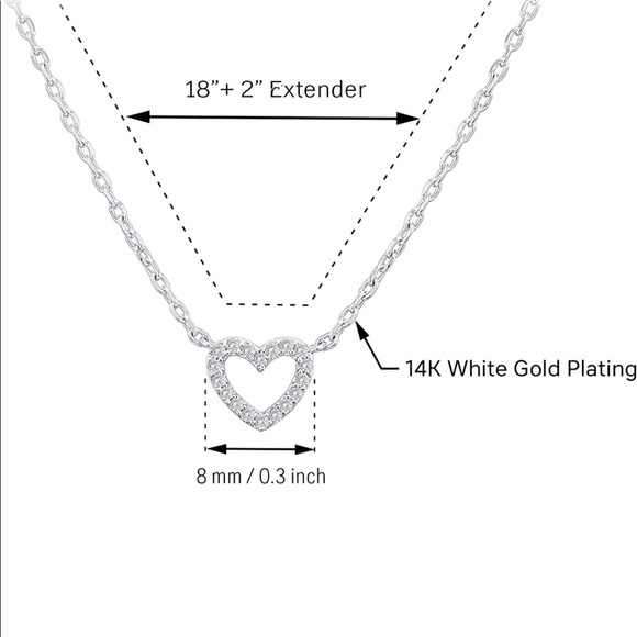 Heart shaped necklace - Picture 2 of 2